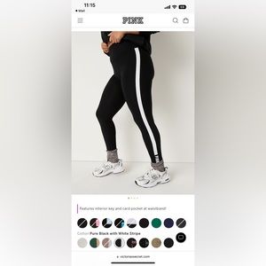 PINK Cotton High Waist Leggings Size XL